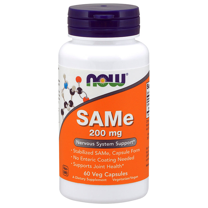 NOW Foods SAMe 200mg 60 Veg Capsules