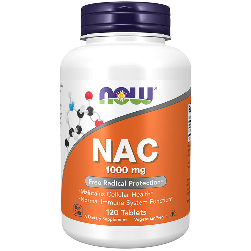 NOW Foods NAC 1000mg 120 Tablets