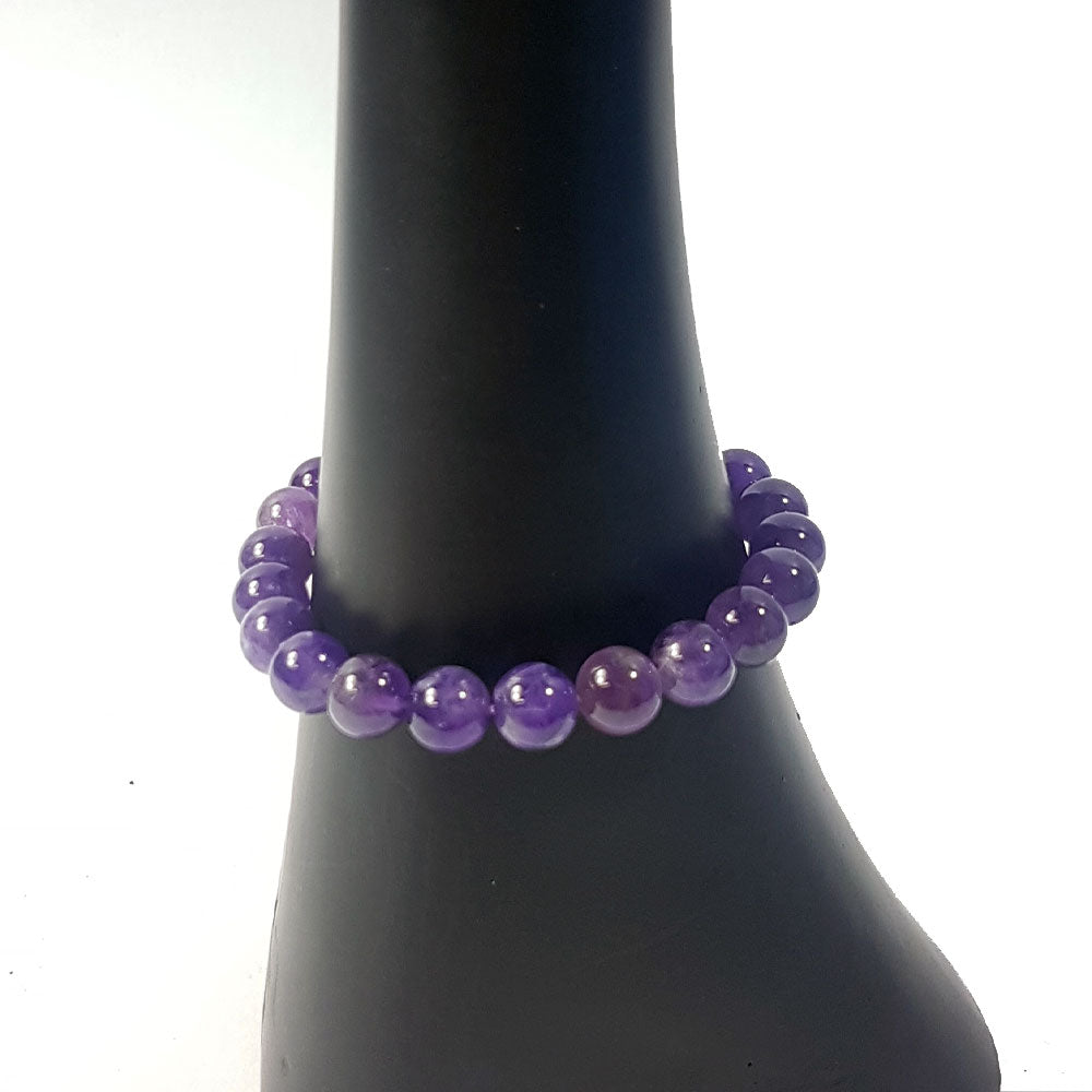Amethyst Bead Bracelet