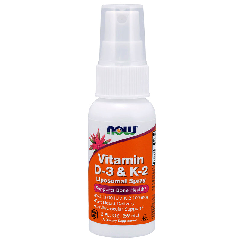 NOW Foods Vitamin D3 & K2 Liposomal Spray 59ml