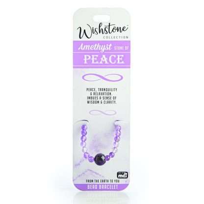 Wishstone Collection Amethyst Bead Bracelet