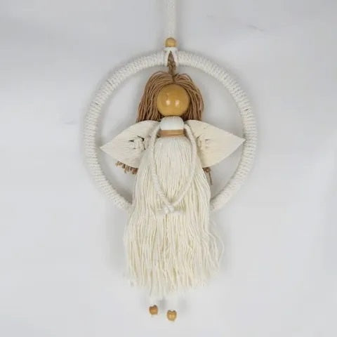 Voodoo Angel in a Circle Cream 17cm x 25cm