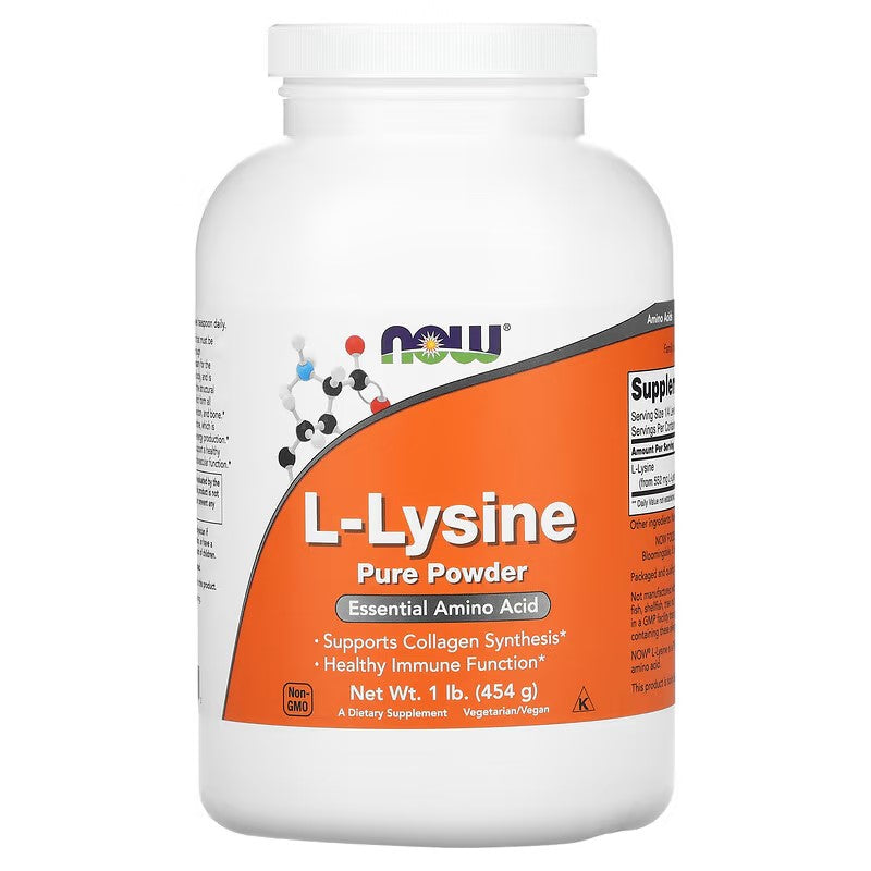 NOW Foods L-Lysine Powder 454g