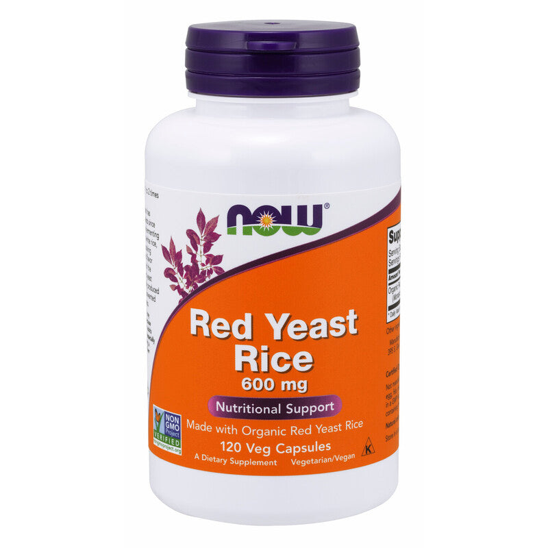 NOW Foods Red Yeast Rice 600mg 120 Veg Caps