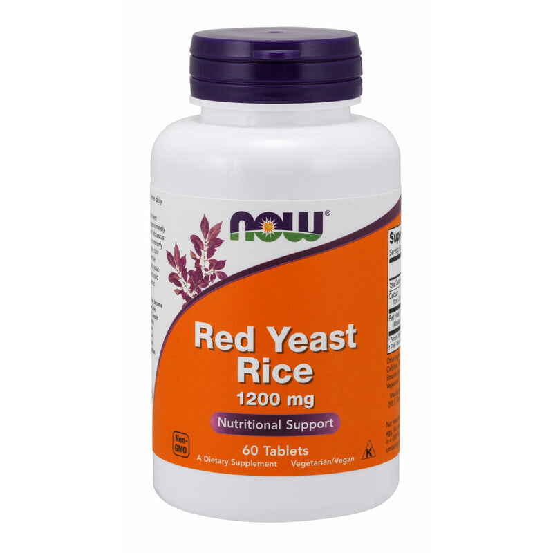 NOW Foods Red Yeast Rice 1200mg 60 Tablets
