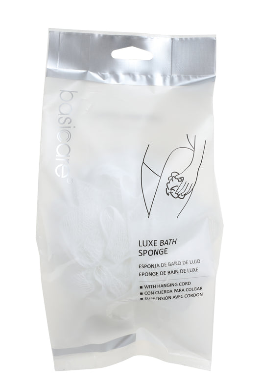 Basicare Luxe Bath Sponge White