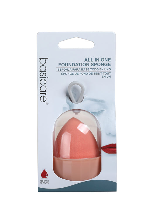 Basicare All In One Foundation Sponge Non Latex - Pink