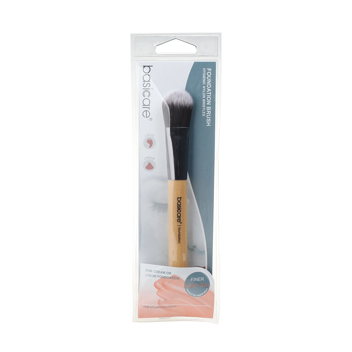Basicare Brush Foundation 16cm - Nylon Bristles