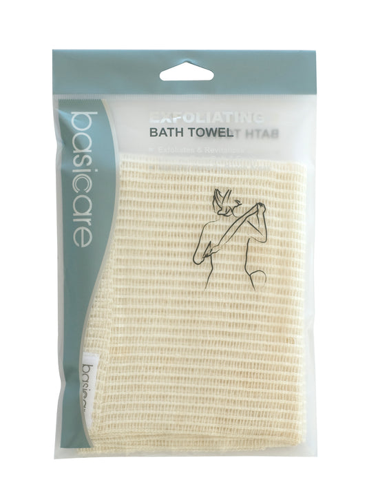 Basicare Body Exfoliating Bath Towel Sisal 30x100cm