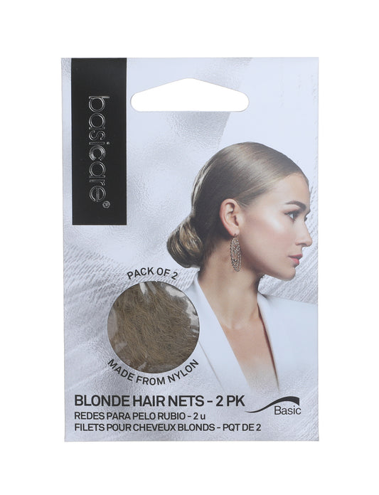 Basicare Invisable Hair Net - Blonde 2 Pack