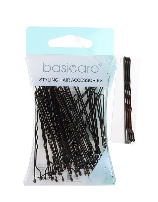 Basicare Bobby Pins Brown 6.2cm 36 Pack
