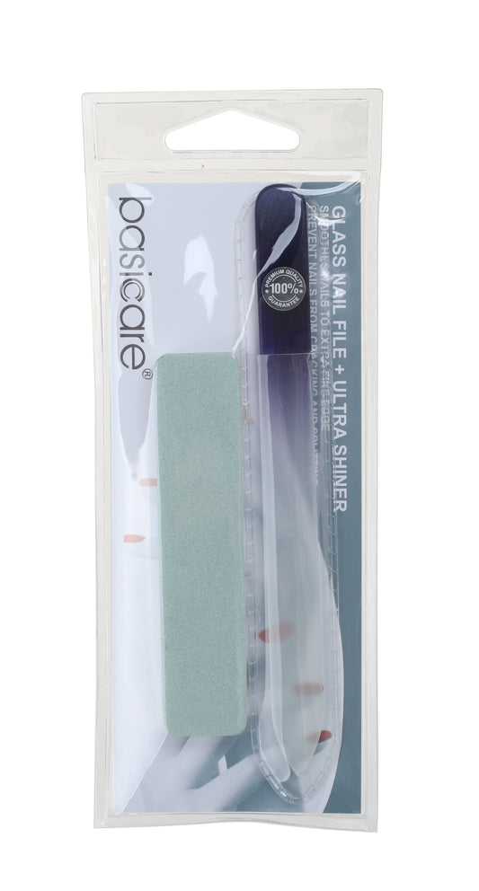 Basicare Nail File Glass Medium & Ultra Shiner