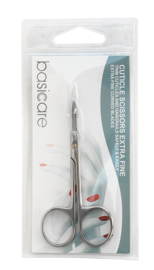 Basicare Scissors Cuticle Extra Fine Curved
