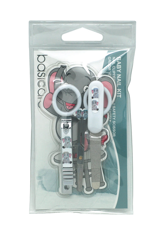 Basicare Baby Nail Kit 3 Piece Clipper, File & Scissors