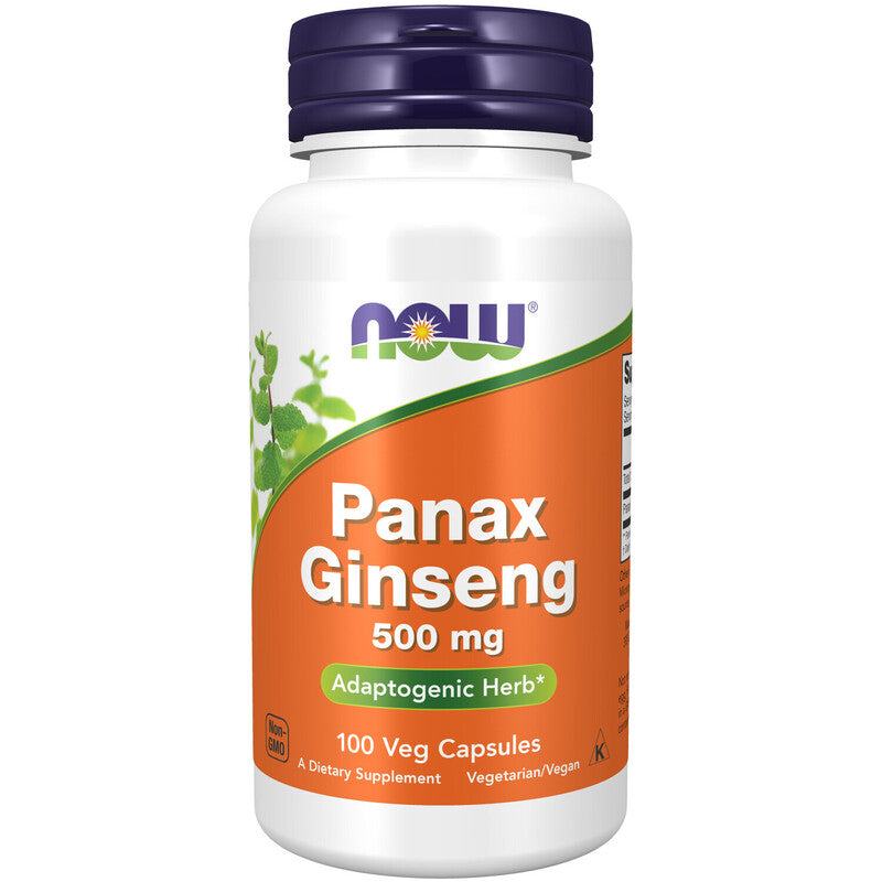 NOW Foods Panax Ginseng 500mg 100 Veg Caps