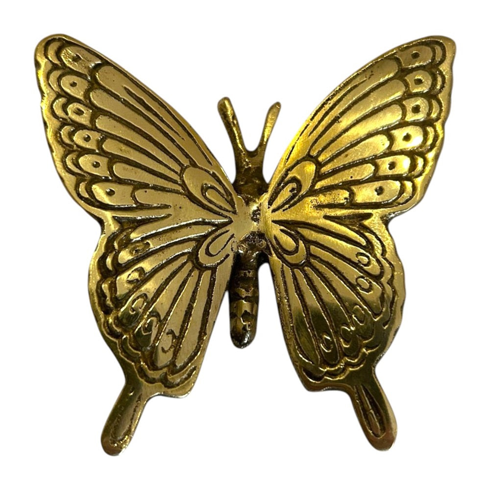 Butterfly Brass
H:2 x W:8 x D:8 cm - Handcrafted from Brass. Delicately crafted and full of charm, this brass butterfly ornament is a timeless decorative piece inspired by nature. With its detailed wing design and golden finish, it brings a sense of lightness and elegance to any setting.
SKU: BIBFL