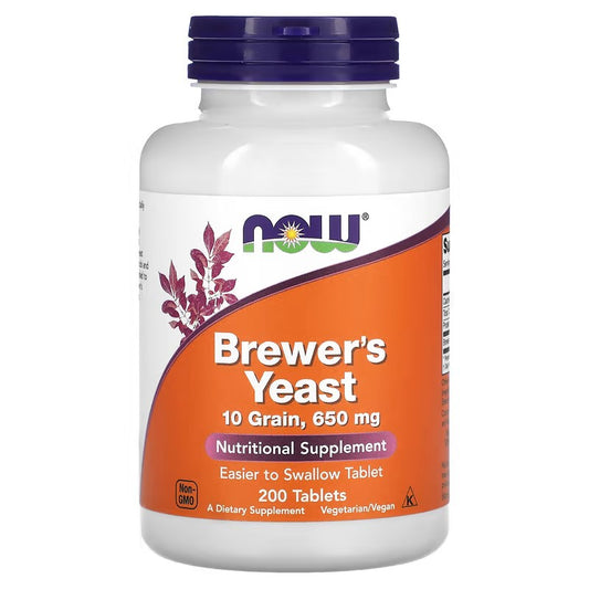 NOW Foods Brewer's Yeast 650mg 200 Tablets