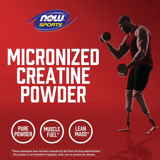 NOW Foods Creatine Monohydrate, Micronized Powder 500g