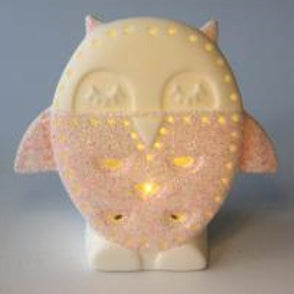 Kaku Porcelain Owl (Pink)