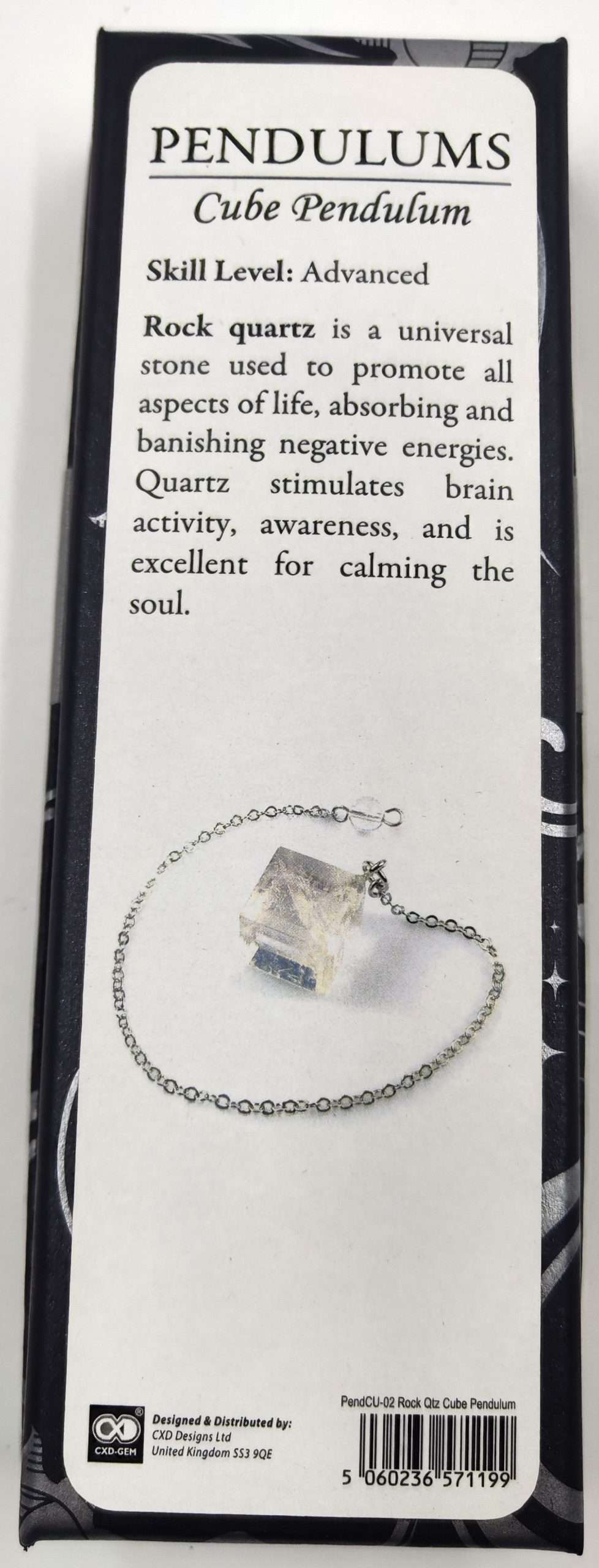 Cube Pendulum Clear Quartz