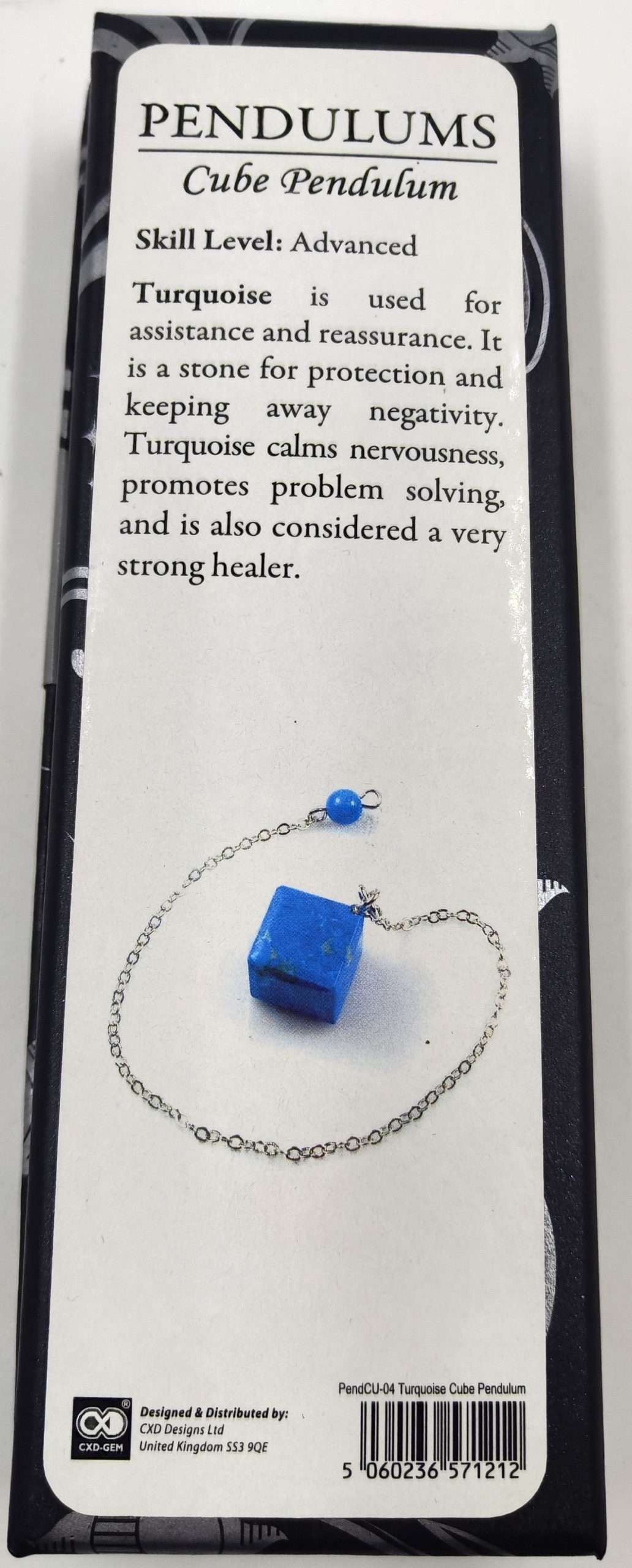 Cube Pendulum Turquoise (Howlite)