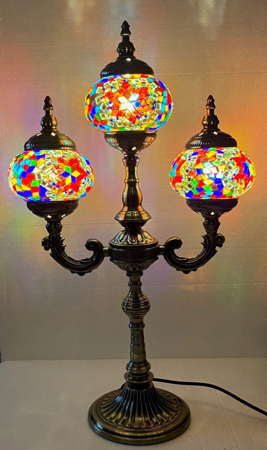 Turkish Mosaic Lamp 3 Tier (P5929)