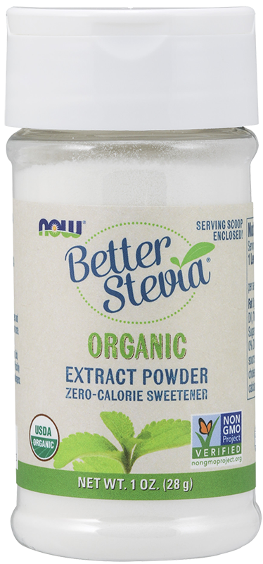 NOW Foods Better Stevia Sweetener Organic Extract Powder 28g