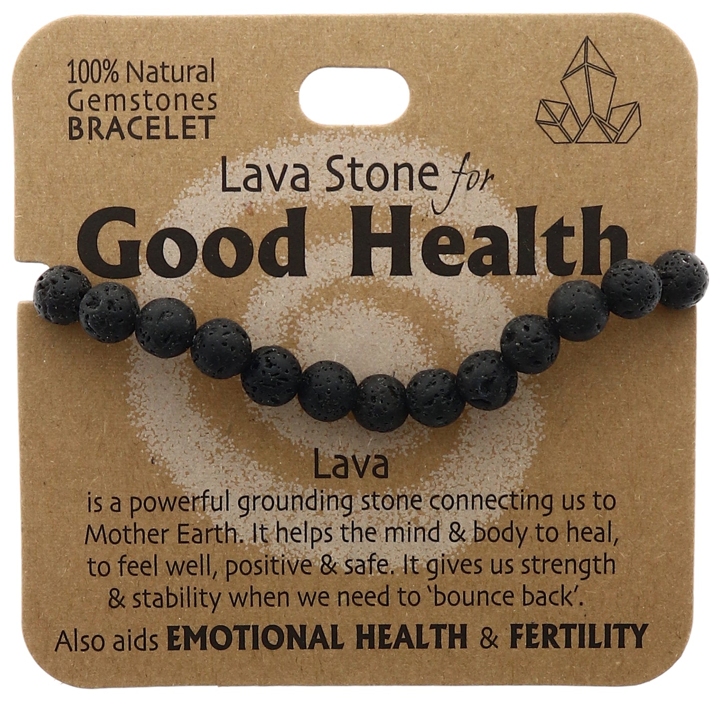 Health Bracelet Lava Stone