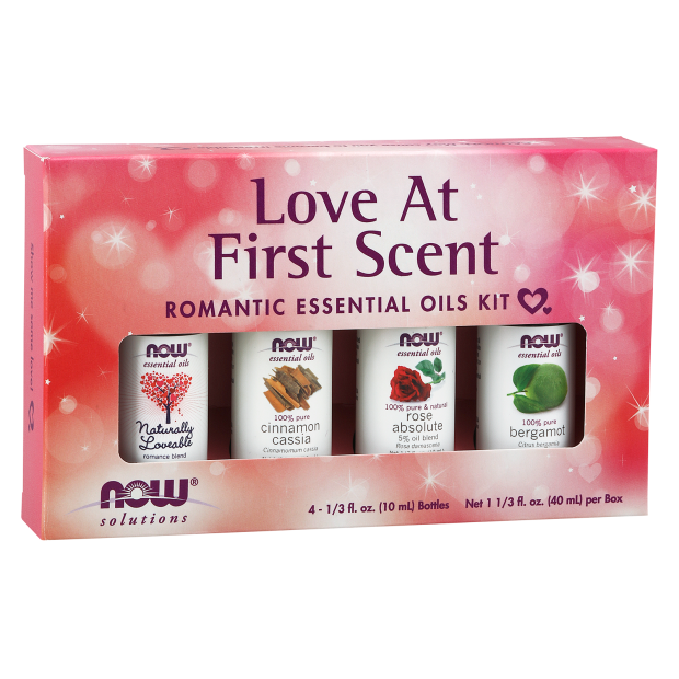 NOW Foods Love At First Scent Essential Oils Kit 1st Stop, Marshall's Health Shop! Love is in the air, and it feels wonderful. Even the gloomiest of days can't bring you down when you have that loving feeling! Wouldn't it be nice to feel so wonderfully positive every day?