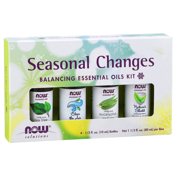 NOW Foods Seasonal Changes Balancing Oils Kit 1st Stop, Marshall's Health Shop!  For many of us the change of the season is an exciting time that heralds the arrival of special holidays or outdoor fun. But for some these changes aren’t quite so magical. 