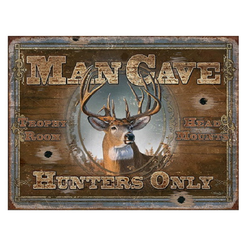 Metal Wall Art Hunting Man Cave
