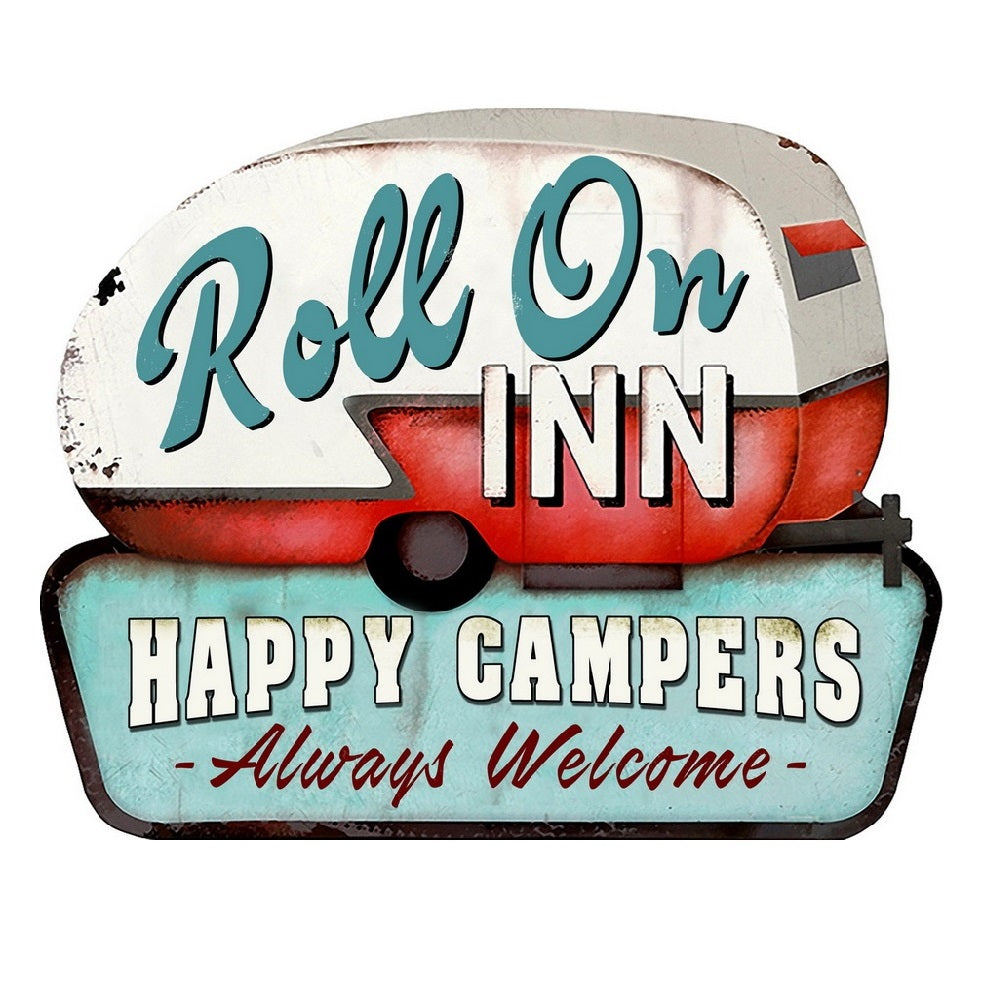 Wall Art Caravaners Embossed Iron