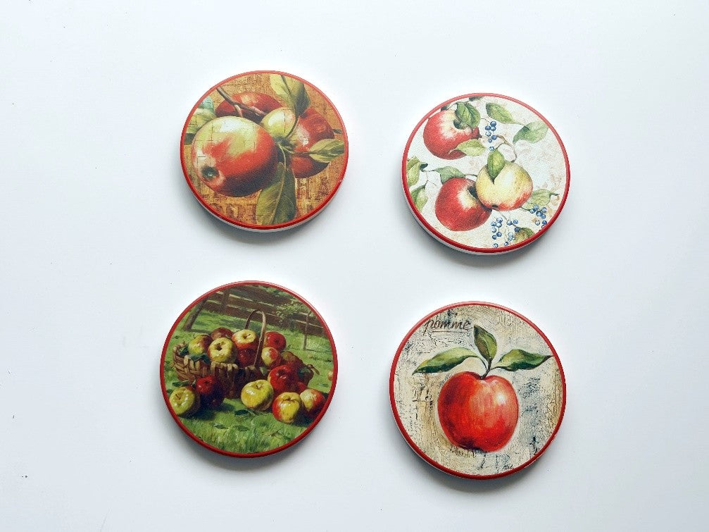 Salisbury Apple Coasters Ceramic (4)