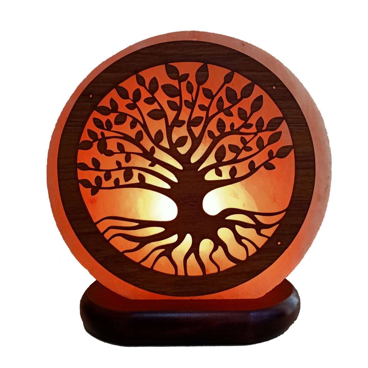 Himalayan Salt Lamp Tree Of Life Design Authentic Himalayan Salt Lamp. Each item comes with an electric cable and a bulb. Lamp Diameter 20cm Base Diameter 17cm SKU985T