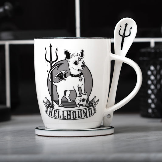 Alchemy Ceramic Mug & Spoon Set Hellhound