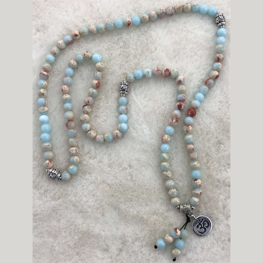 Amazonite Mala Necklace - 108 Beads