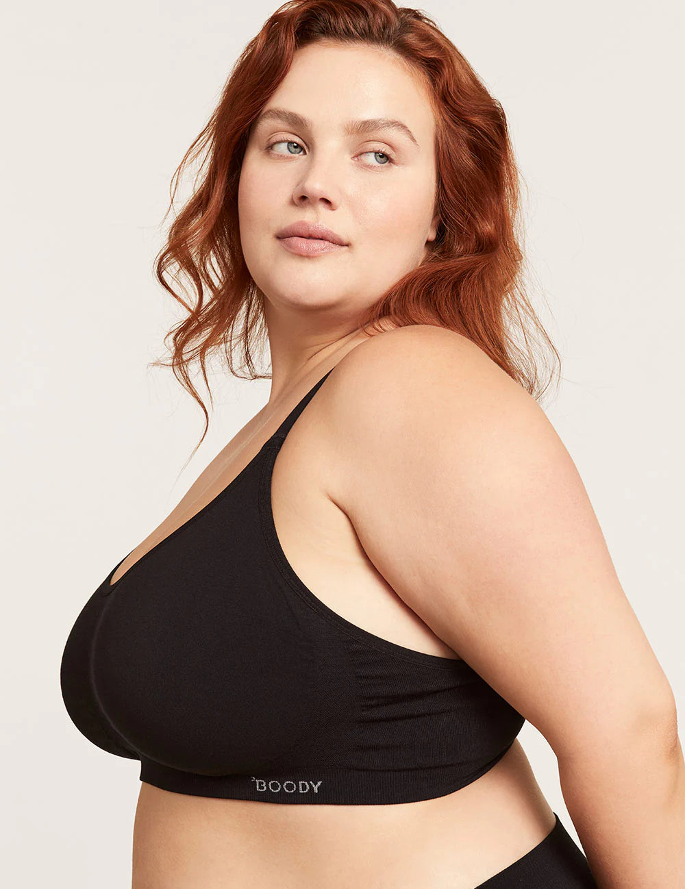 BOODY Women's Full Bust Wireless Racerback Bra