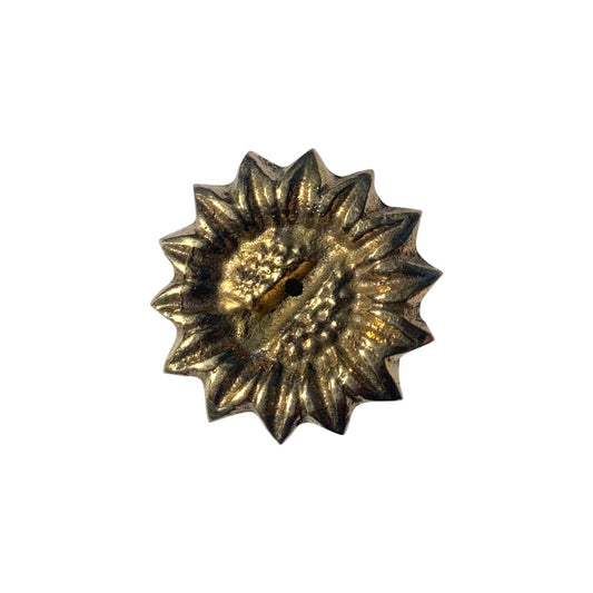 Sunflower Incense Holder Brass