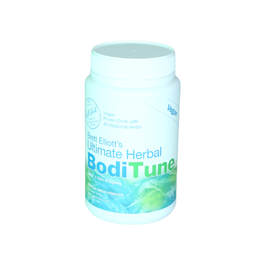 Brett Elliott BodiTune Detox n Slim 500g The Instant Detox & Slim Herbal Super Food Smoothie in a Pot! If you’re looking for a completely natural, herbal, vegan-friendly, additive, and sugar-free, instant super-food protein smoothie, then look no further!