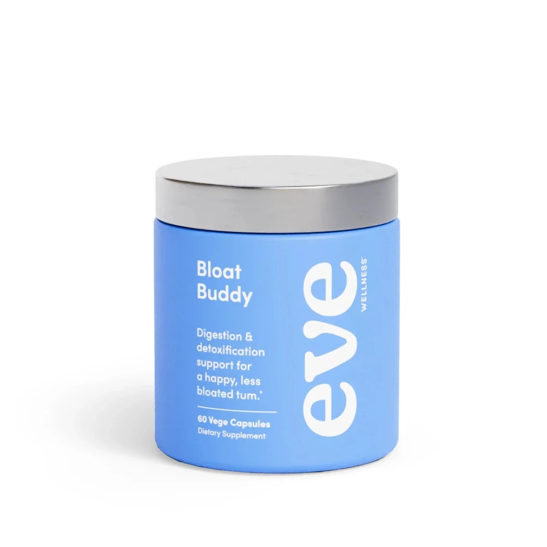 Bloated? I've got you. Bloat Buddy offers flattering digestive support for a happier, less bloated tum. Contains a powerful clinically-researched combo of Globe Artichoke, Ginger & GutGard® Liquorice Root. Our plant-based formula has your butt if you're looking for support with bloating, water retention, uncomfortable fullness, gas, staying regular, IBS and much more. If you’re part of Gen-B(loat) this is your sign to find yourself a Bloat Buddy.
