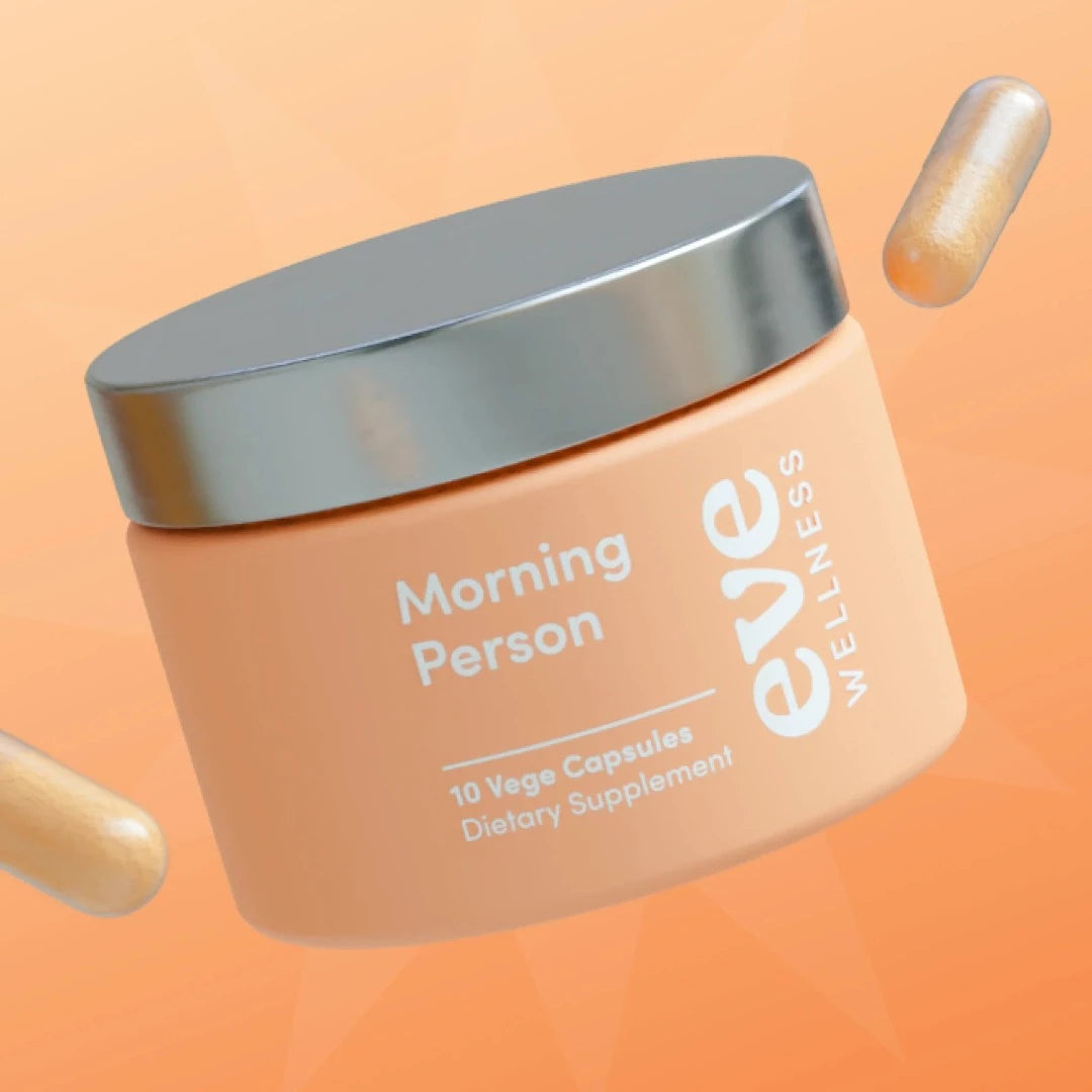 Can’t function without your morning coffee? Wondering why you’re tired all the time? Meet Morning Person: your fresh alternative to those double shot flat whites. Formulated to combat off-days and ongoing fatigue alike, Morning Person’s fast-acting B vitamins turn your food into fuel, while Panax Ginseng provides an immediate boost for energy focus. Adaptogenic Rhodiola Rosea works behind the scenes to rebuild better energy levels long term.