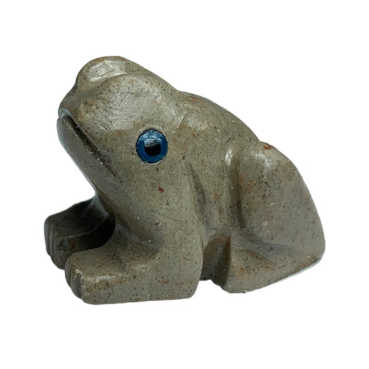 Soapstone Frog Carving