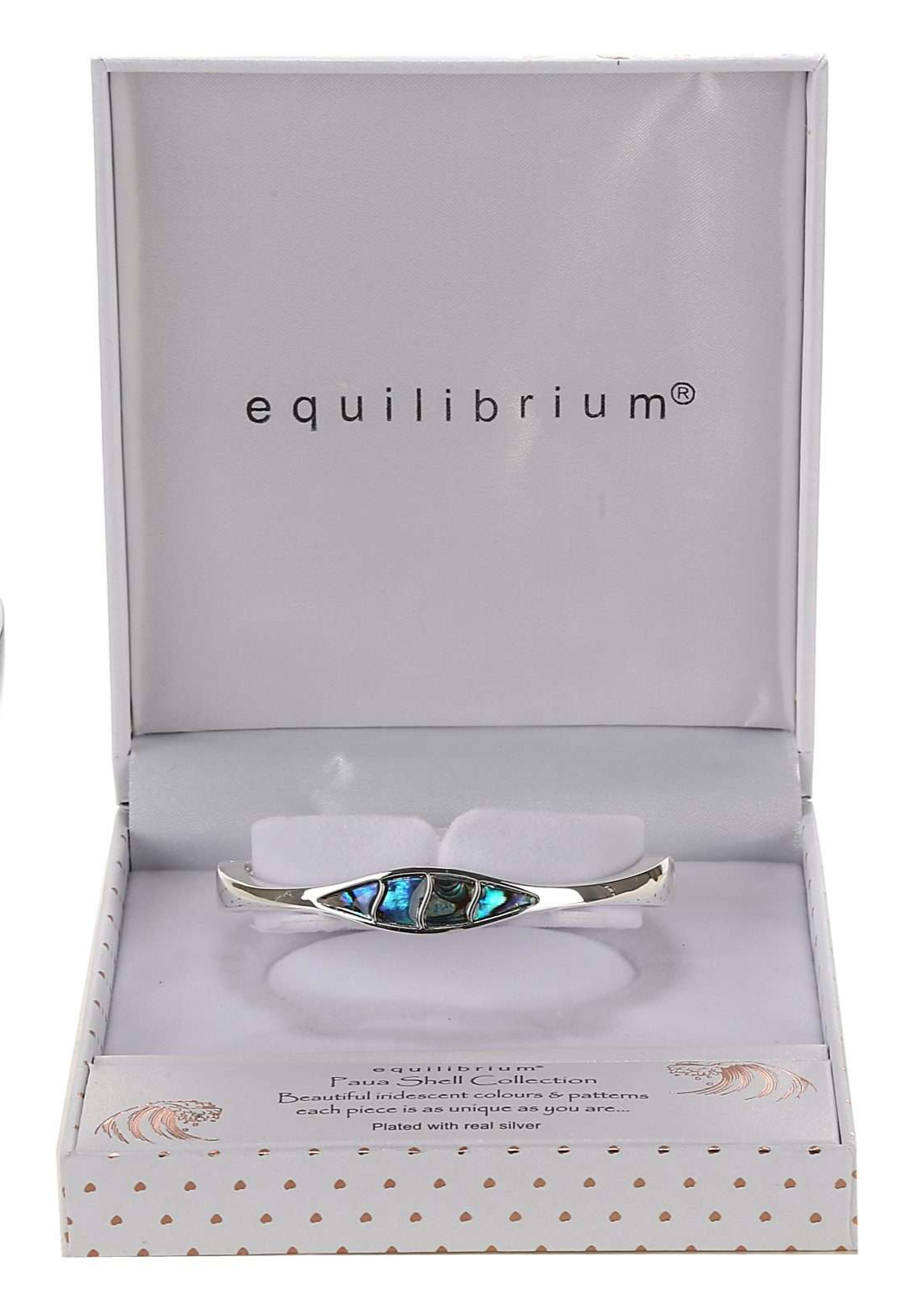 Equilibrium Paua Shell Modern Bangle