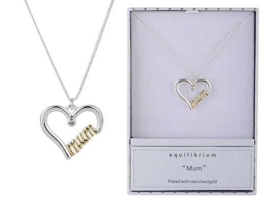 Equilibrium Mum Necklace Two Toned