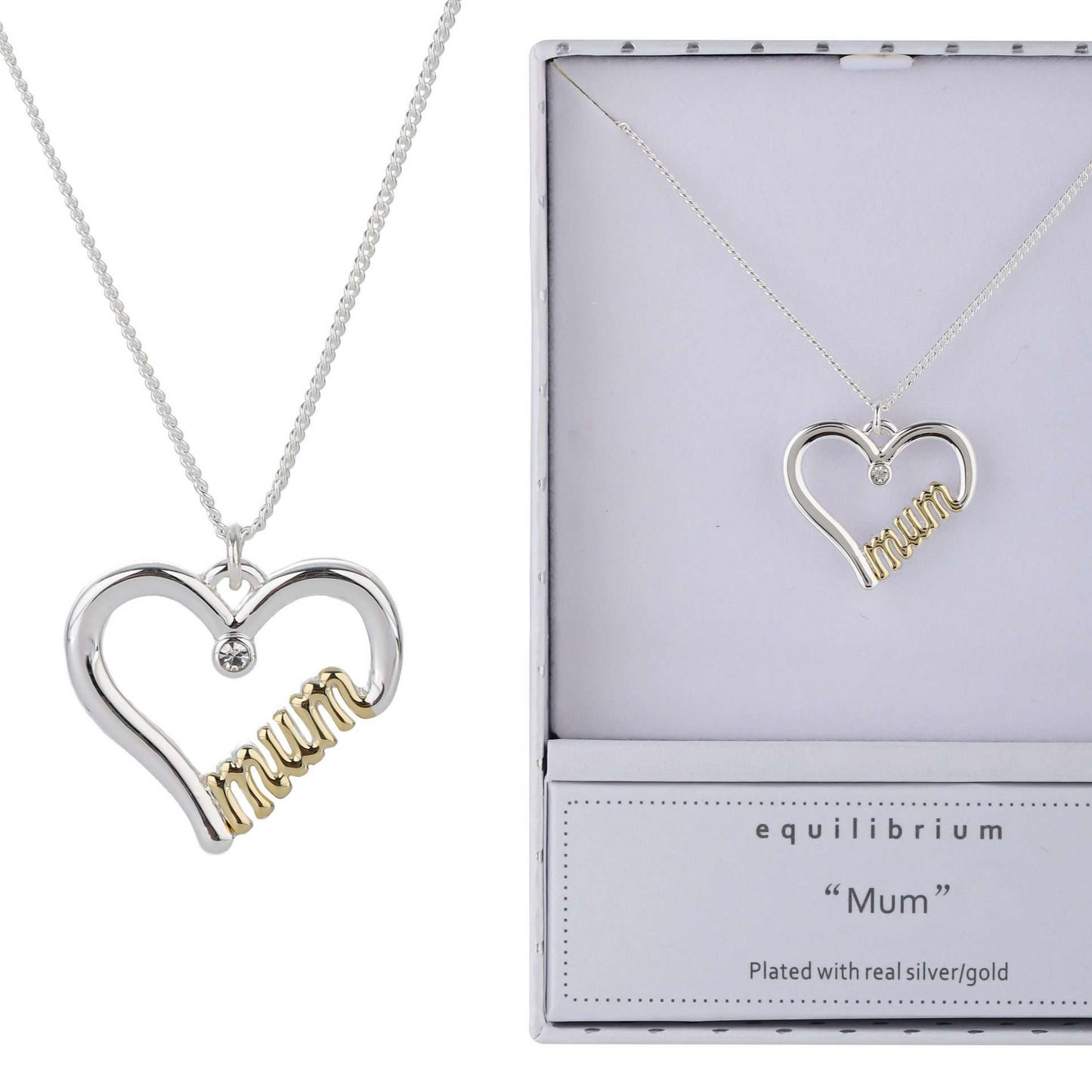 Equilibrium Mum Necklace Two Toned