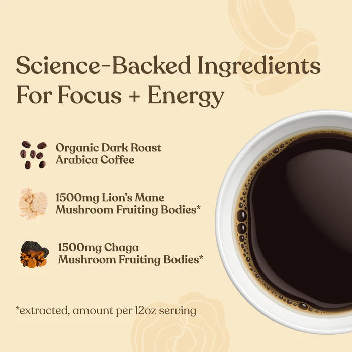Four Sigmatic Organic Ground Coffee 340g - Focus (Dark)