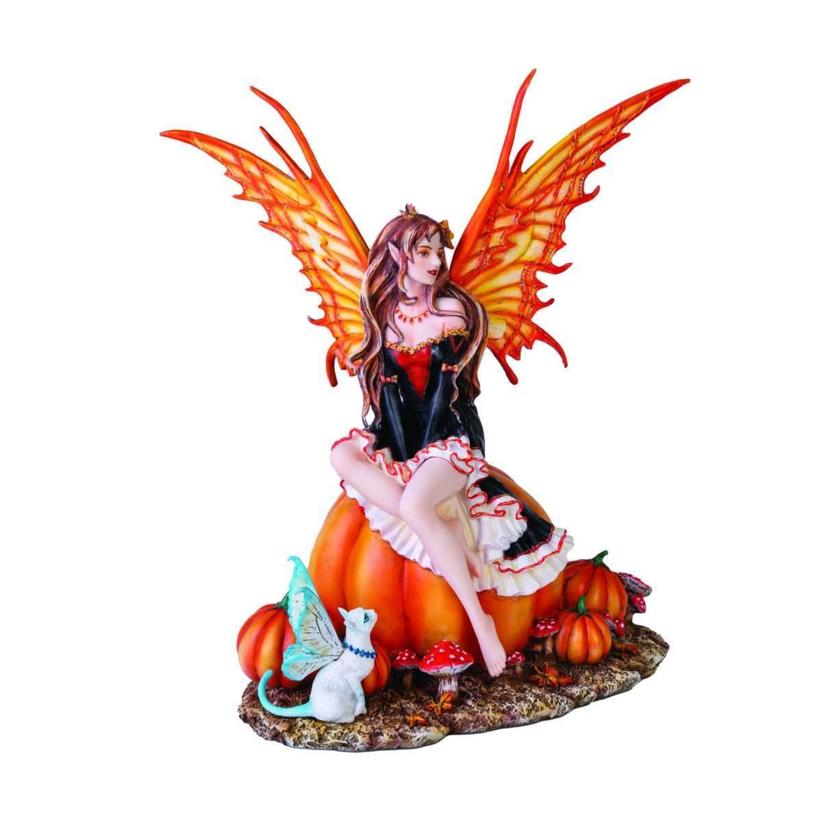 Pumpkin Patch Fairy Figurine by Nene Thomas