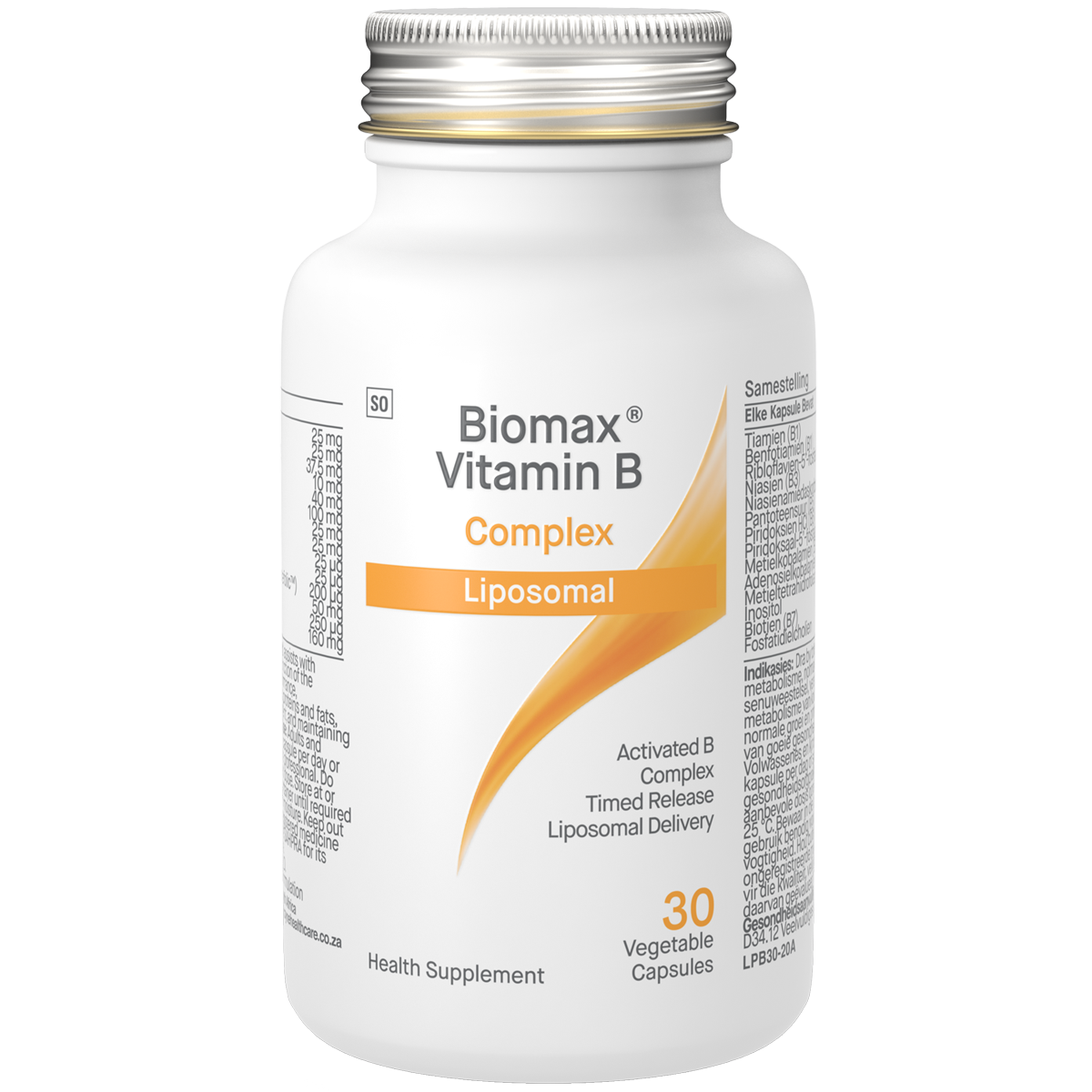 Biomax Activated B Complex Liposomal 30 Veg Caps