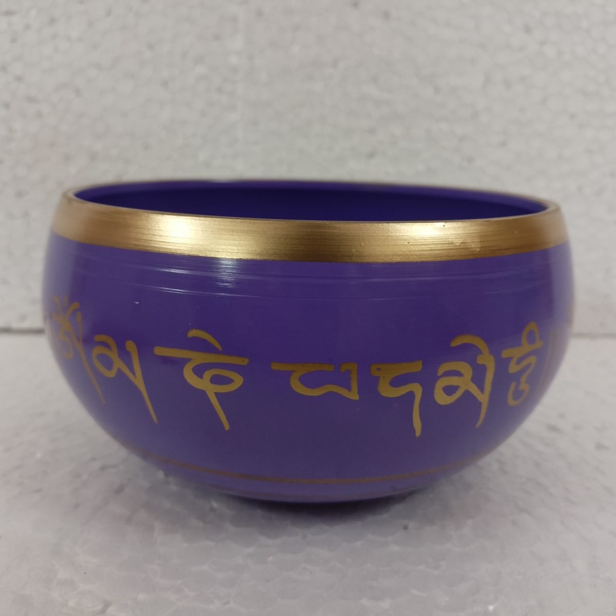 Tibetan Singing Bowl Medium Purple SBMP