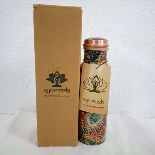 Ayurveda Copper Bohemian Bottle 750ml